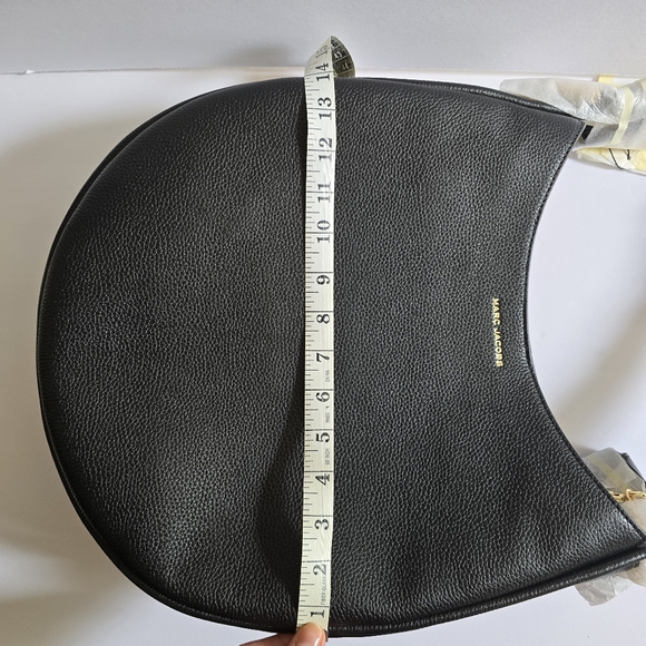 Marc Jacobs Large Leather Hobo Bag Black - Picture 12 of 13